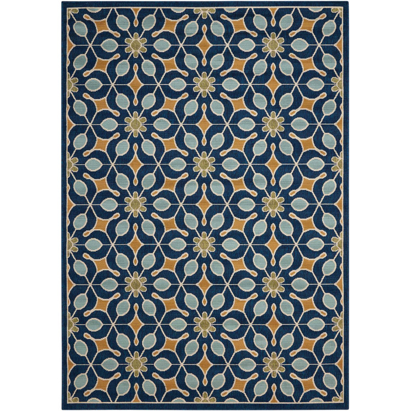 Sol 72 Outdoor Monterey Navy Blue Indoor/Outdoor Area Rug & Reviews Wayfair